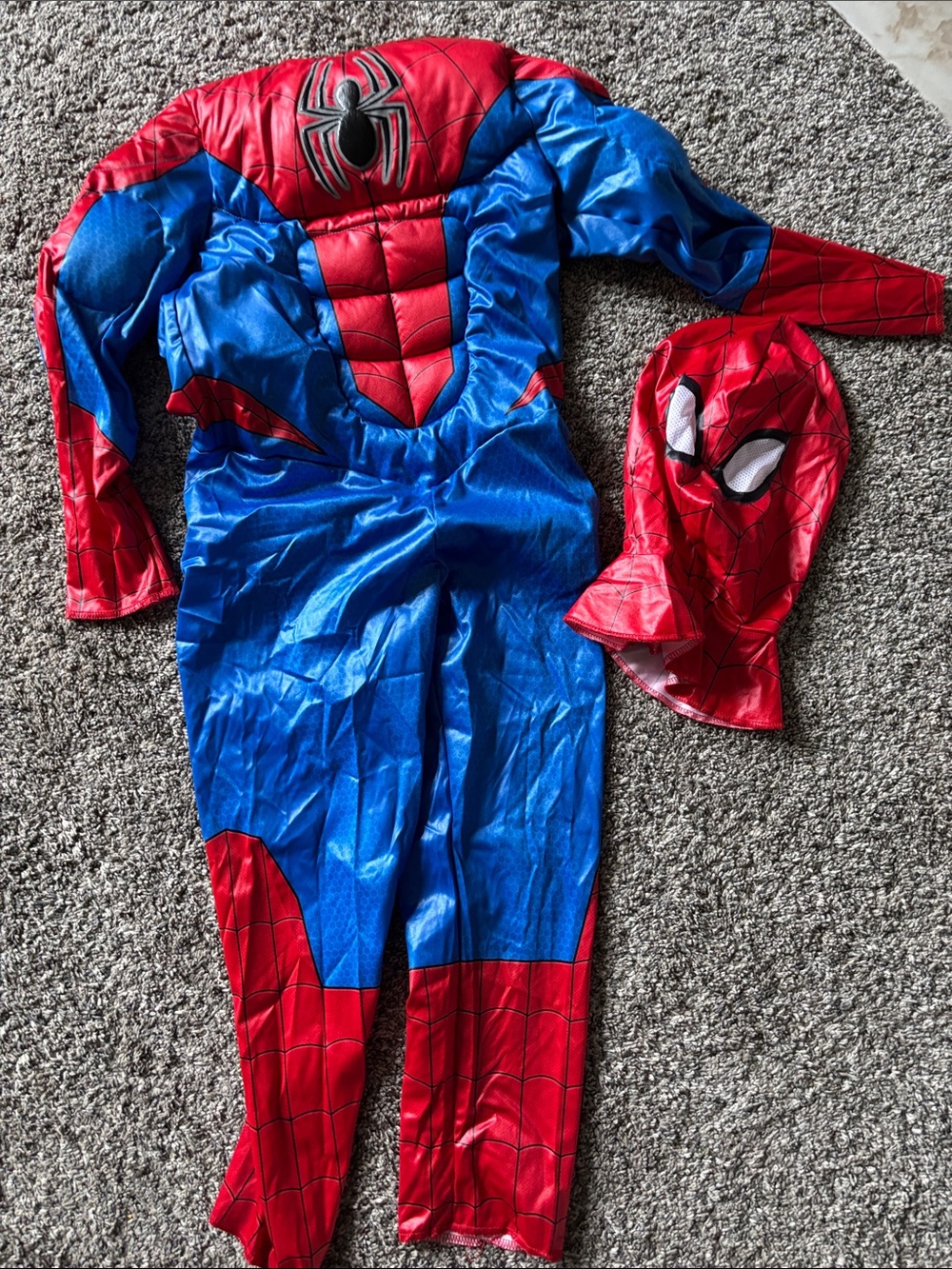 Spider Hero Red & Blue Kids Costume with Mask